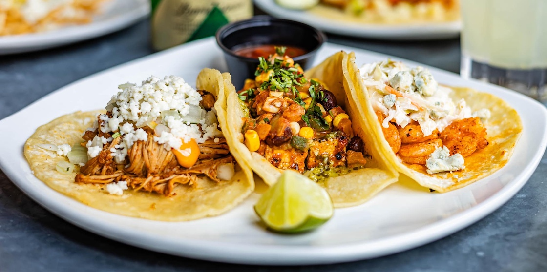 plate of tacos from Iron Horse - Mexican food feature