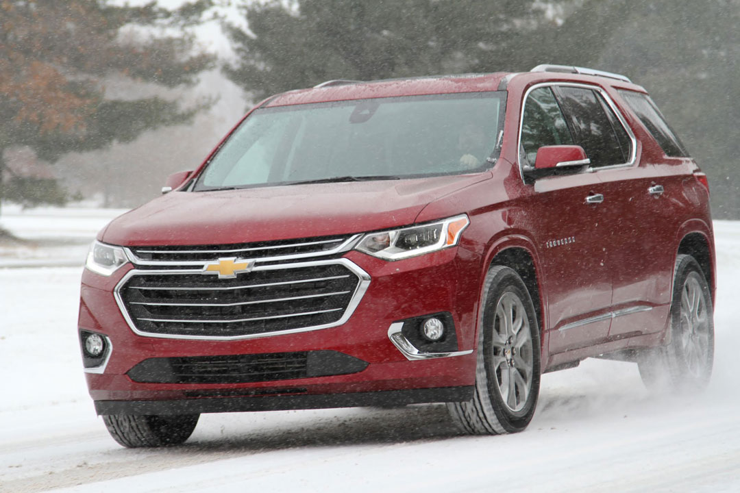2019 Chevy Traverse in Snow