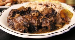 A dish of Oxtail with Rice