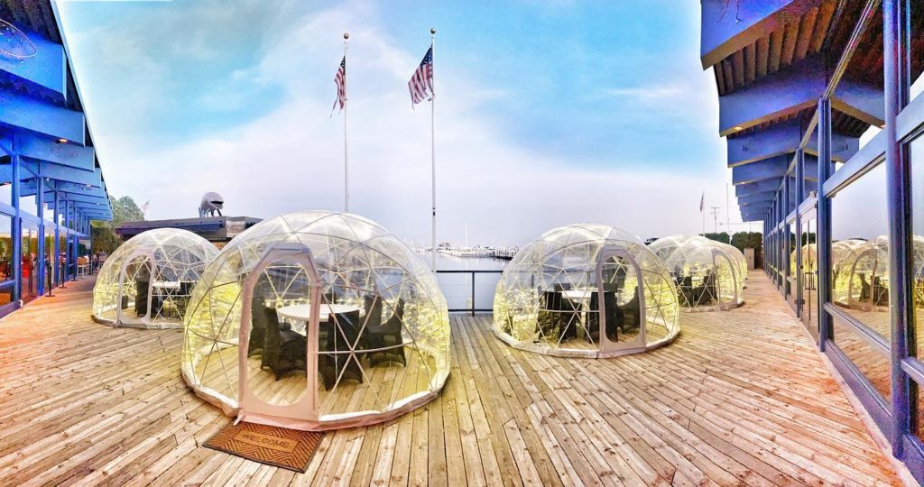 Watermark Bar and Grille Igloos