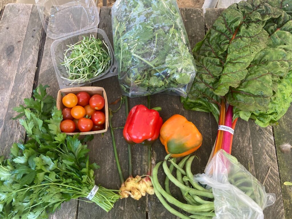Assorted fresh produce from Beaverland Farms