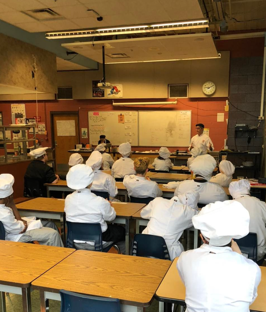 classroom at Detroit Institute of Gastronomy