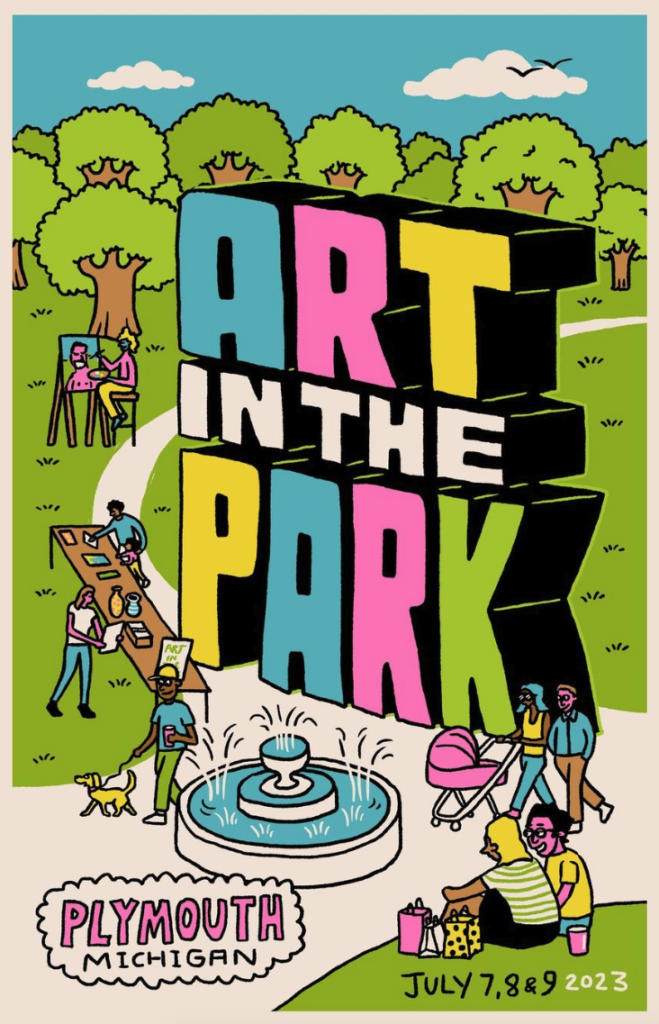 Poster for Plymouth Art in the Park