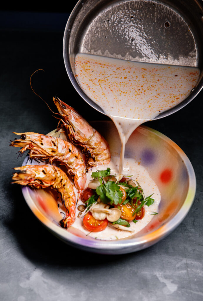 Shrimp dish from Takoi