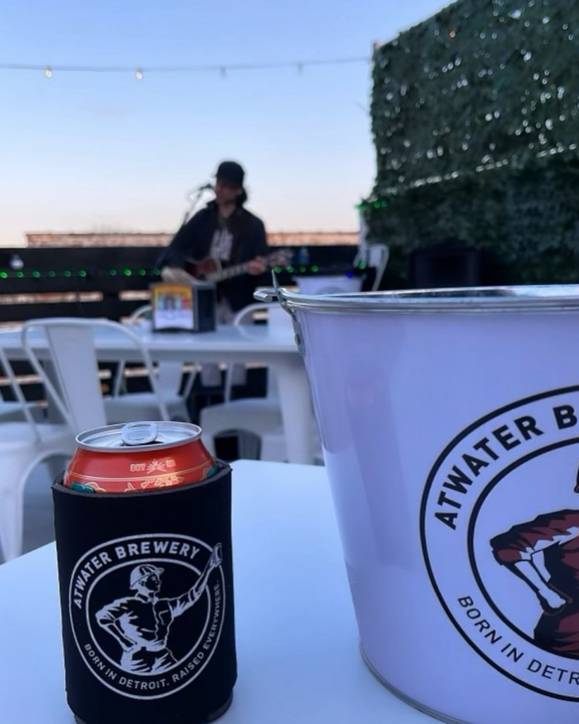 Photo taken on new patio of Atwater Brewery
