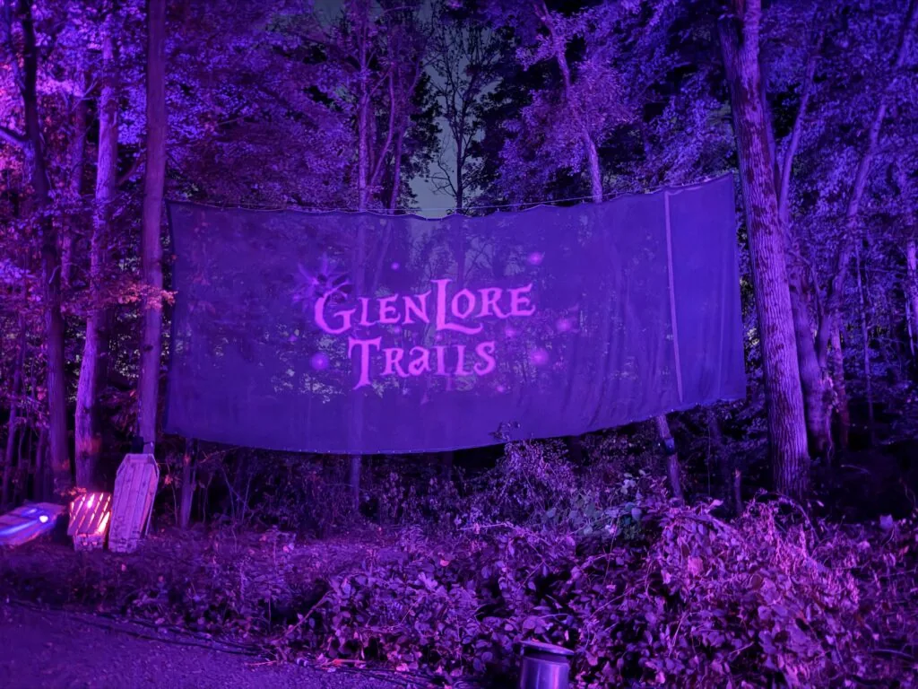 glenlore trails enchanted festival sign