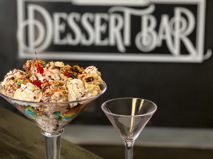 giant ice cream sundae from momma's dessert bar - food challenge