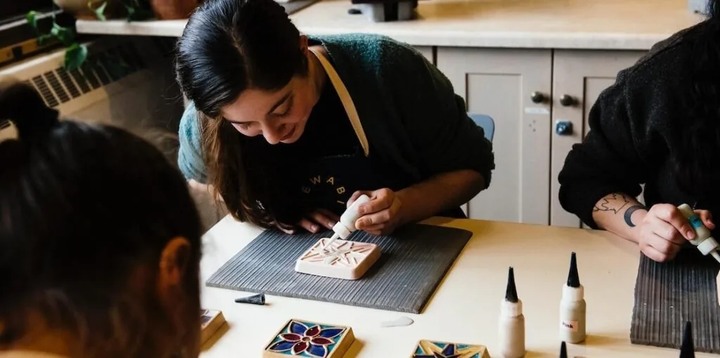 pewabic glazing workshop for date night