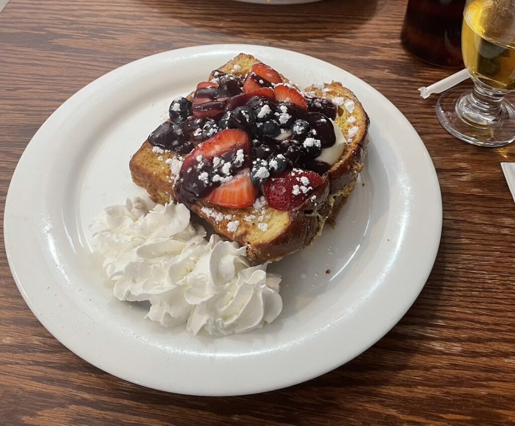 Very Berry french toast from jagged fork