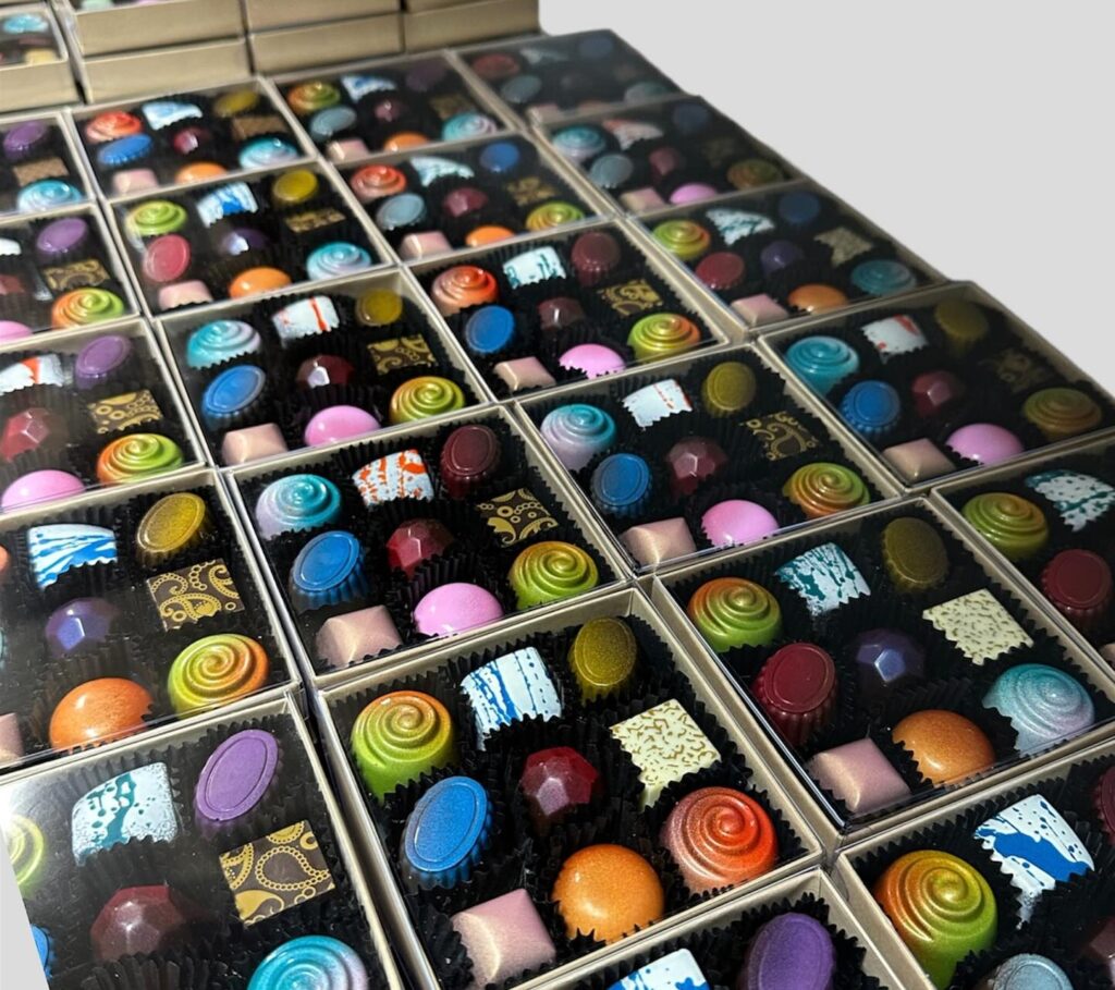 boxes of assorted bonbons from Birmingham Chocolate