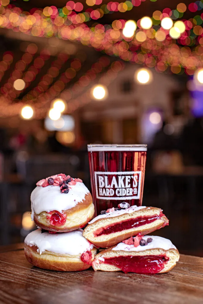 triple jam paczki and cider from Blake's