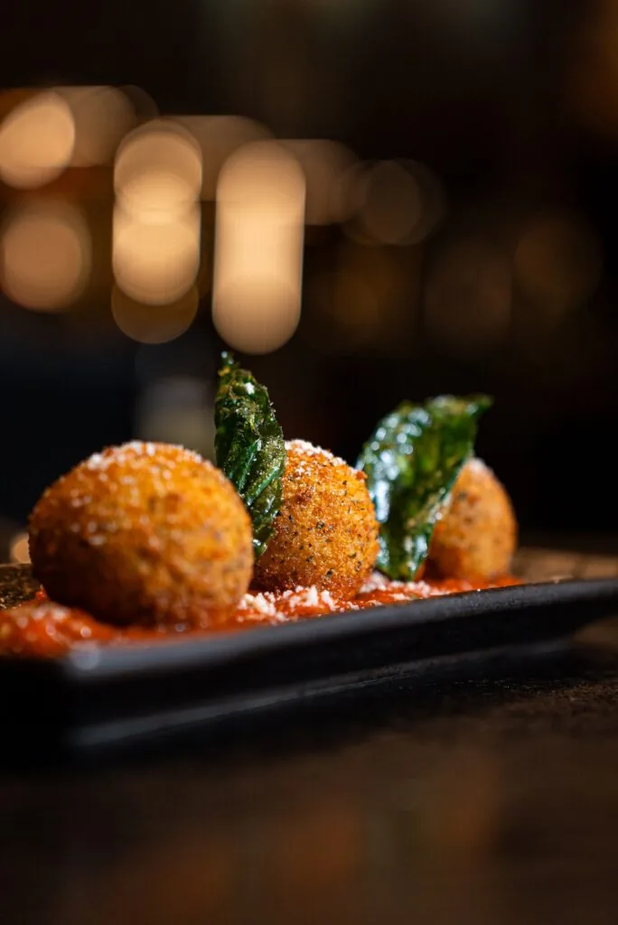 Arancini from Aurora Italiana's happy hour menu