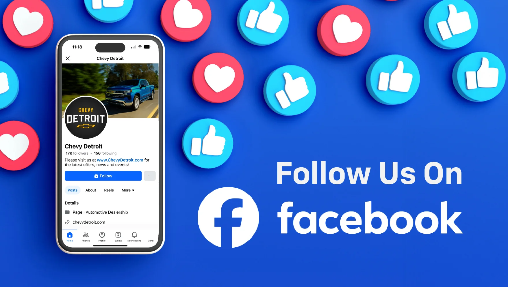 Follow us on Facebook