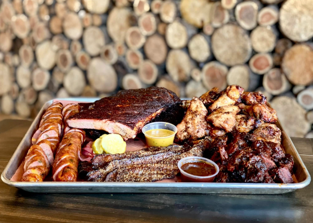 BBQ tray from Woodpile BBQ Shack