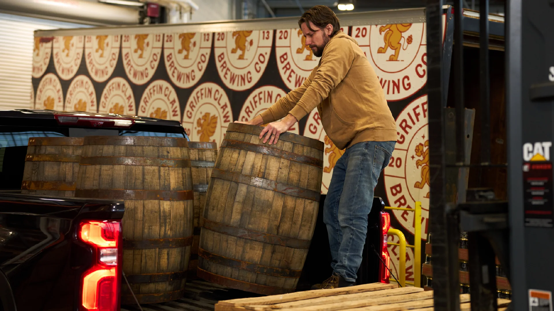 Silverado loaded bed at Motor City Barrels