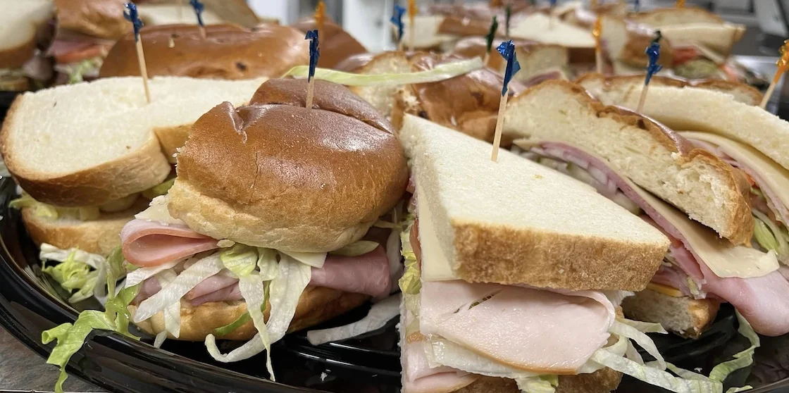 sandwiches tray from mid eight sandwich shop