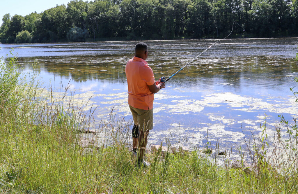 fishing at kensington metropark