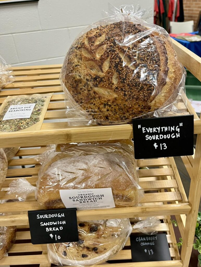 saline farmers market bread shelf