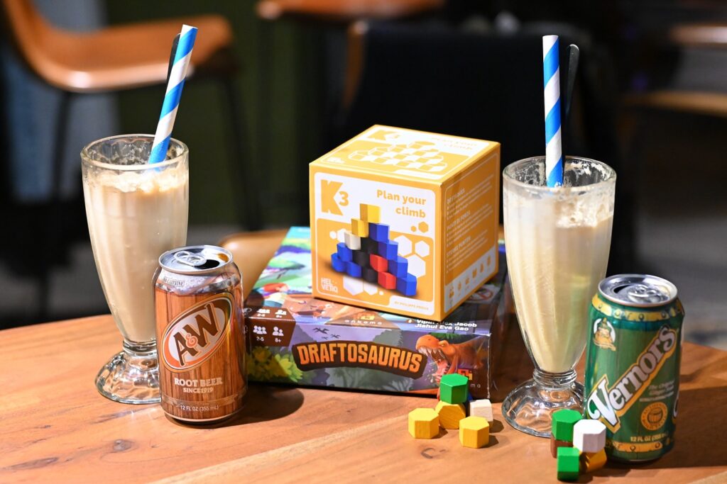 ice cream float game night at the corner