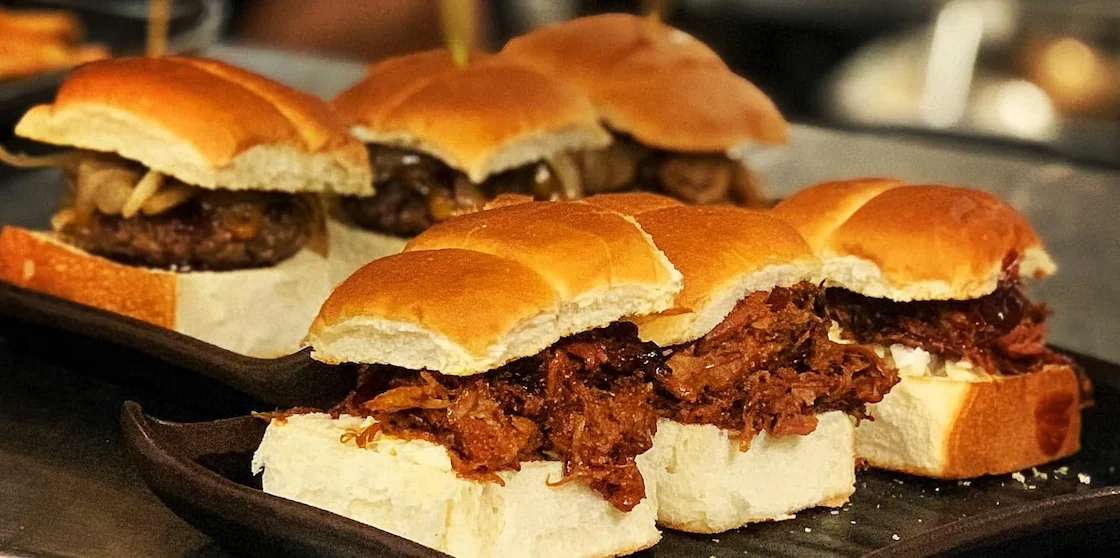 pulled pork sliders from basement burger bar