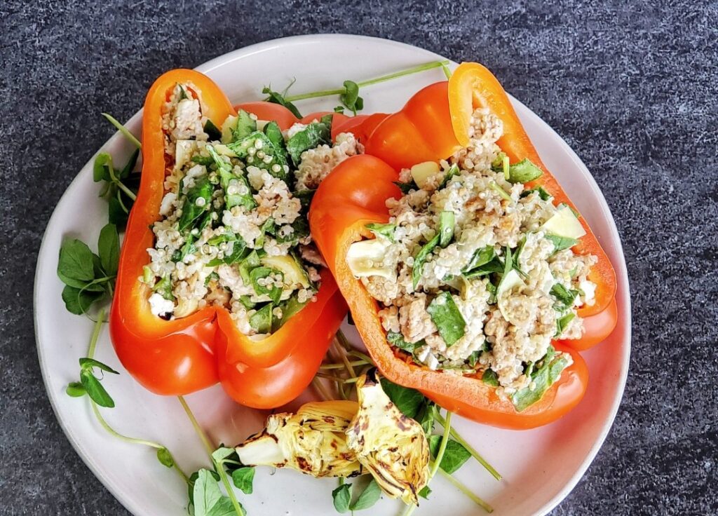 meal prep stuffed peppers from grace savory & sweet