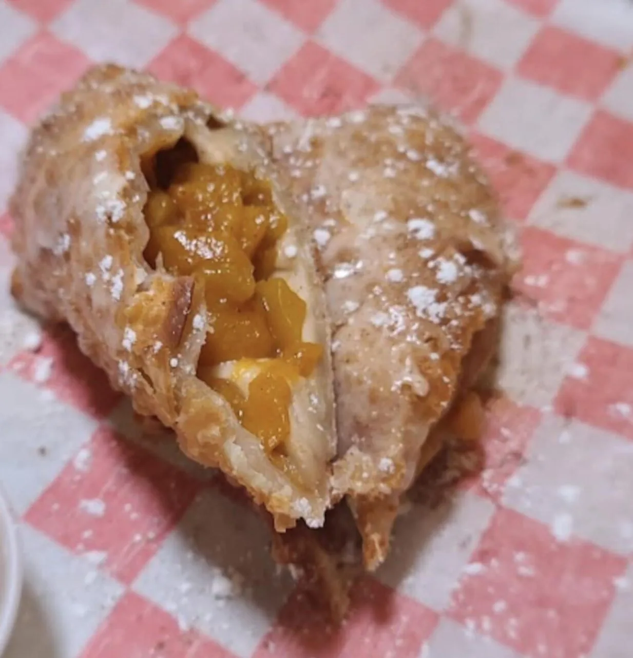 peach cobbler egg roll from sista roles street eats