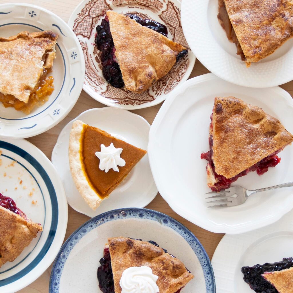 slices of various pies from pie collective by achatz