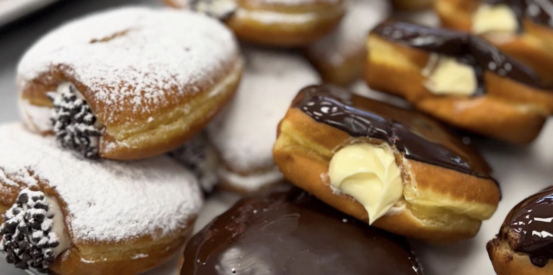 Cannoli and Boston Cream pączki from Luca Pastry
