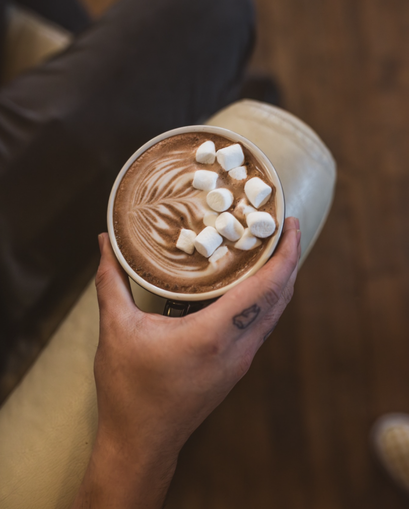 Hot chocolate with marshmallows from The Congregation