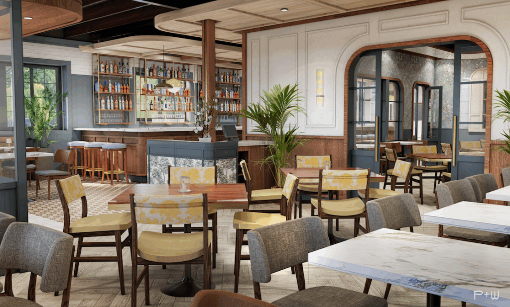 The Beverly mock up by Pink and Woodersen