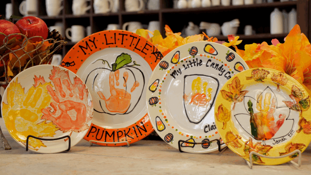 DIY painted plates from Creative Arts Studio