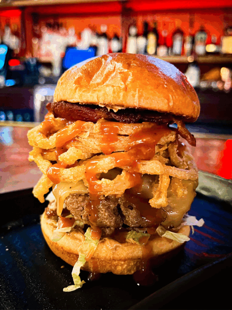 Dave's Peanut Butter Burger from Basement Burger Bar