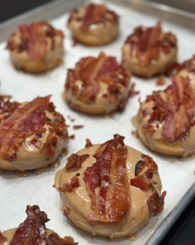 Maple bacon donuts from Donut Bar + Coffee