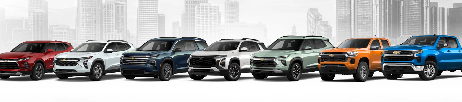 multi-vehicle jellybean lineup