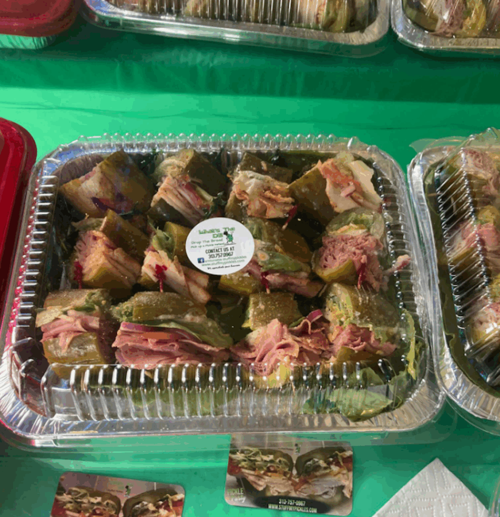 pickle sandwich boards from What's The Dill