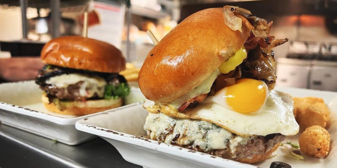 Basement Burger Bar burgers in Canton