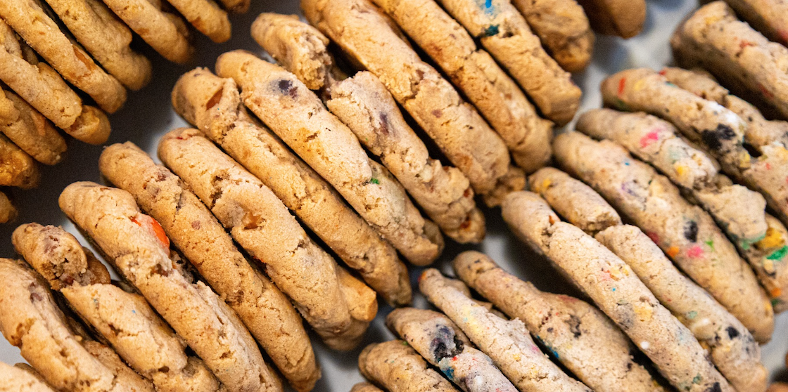 Stacks of cookies from Detroit Cookie Co