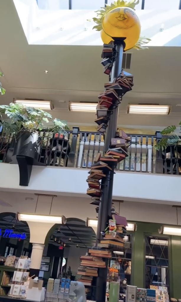 Coreander's stack of books