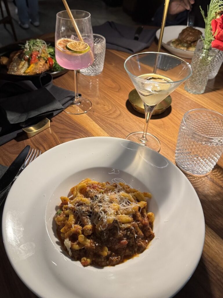 Wagyu bolognese pasta from Adelina