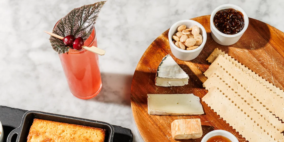 Small plate variety with charcuterie from Wright & Company