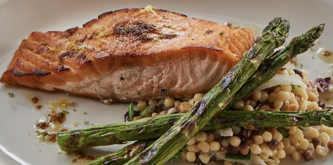 Elevated lunch - North Road Salmon from Bill's