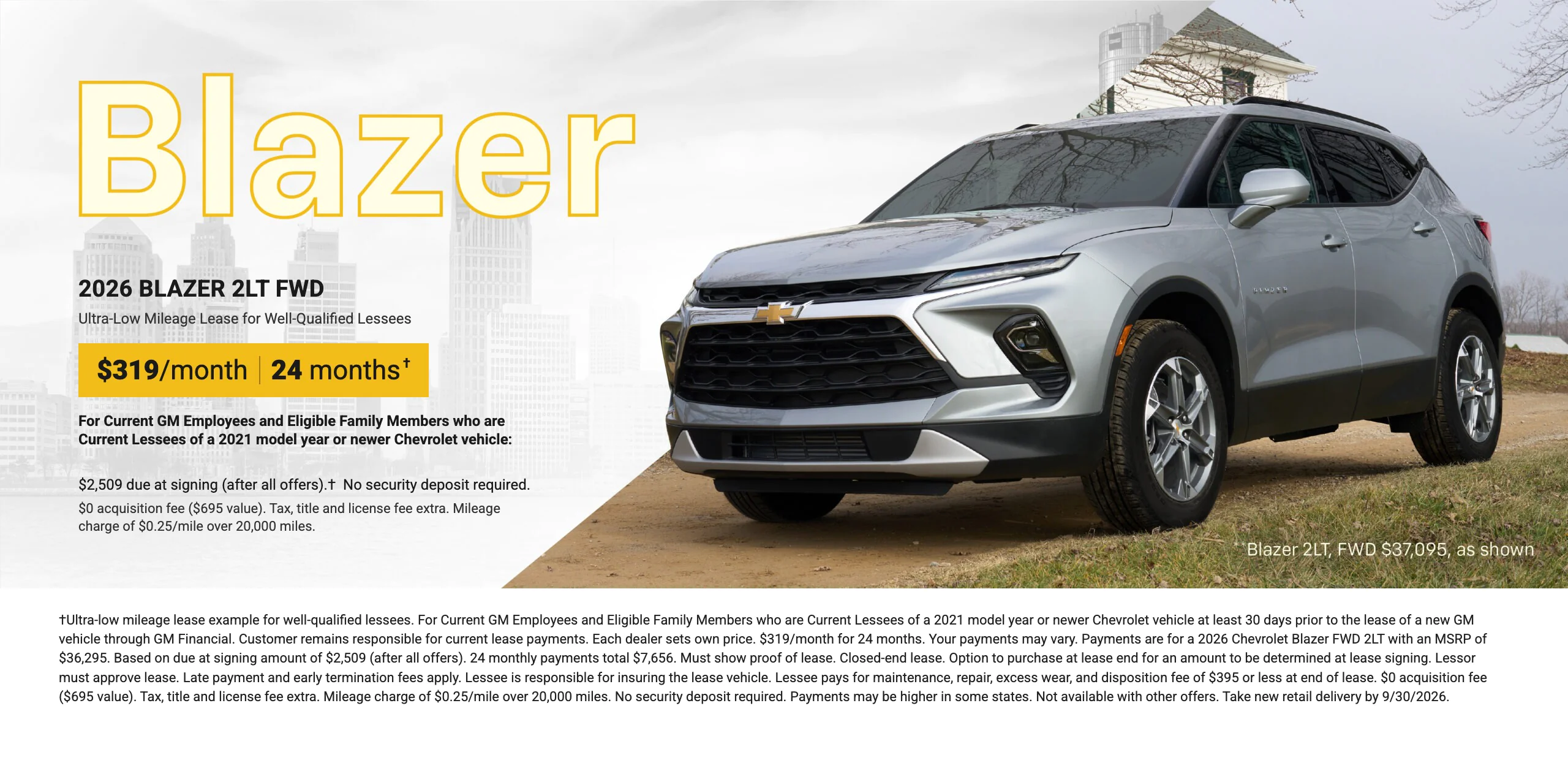 Blazer September Offer