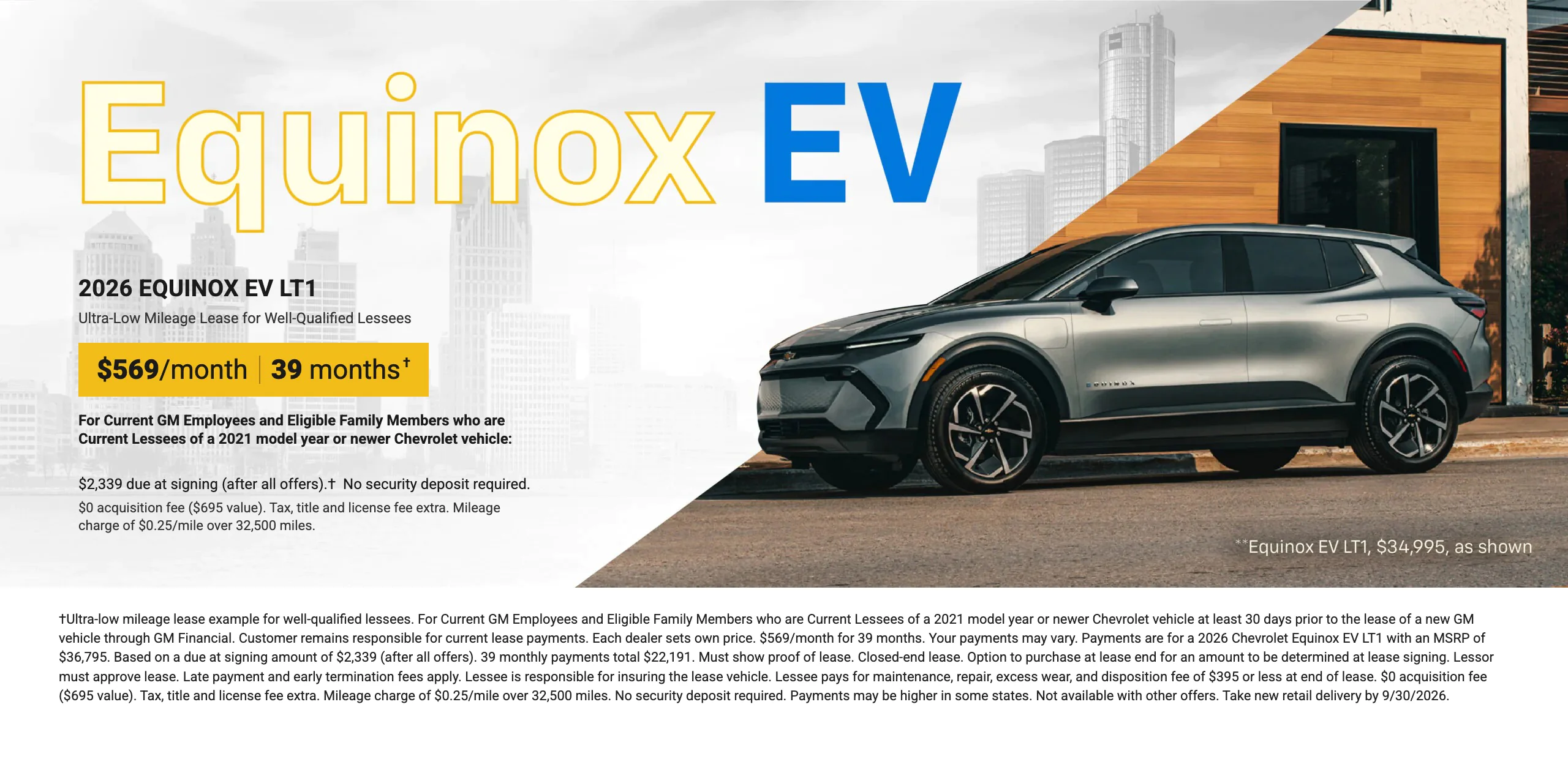 Equinox EV September Offer