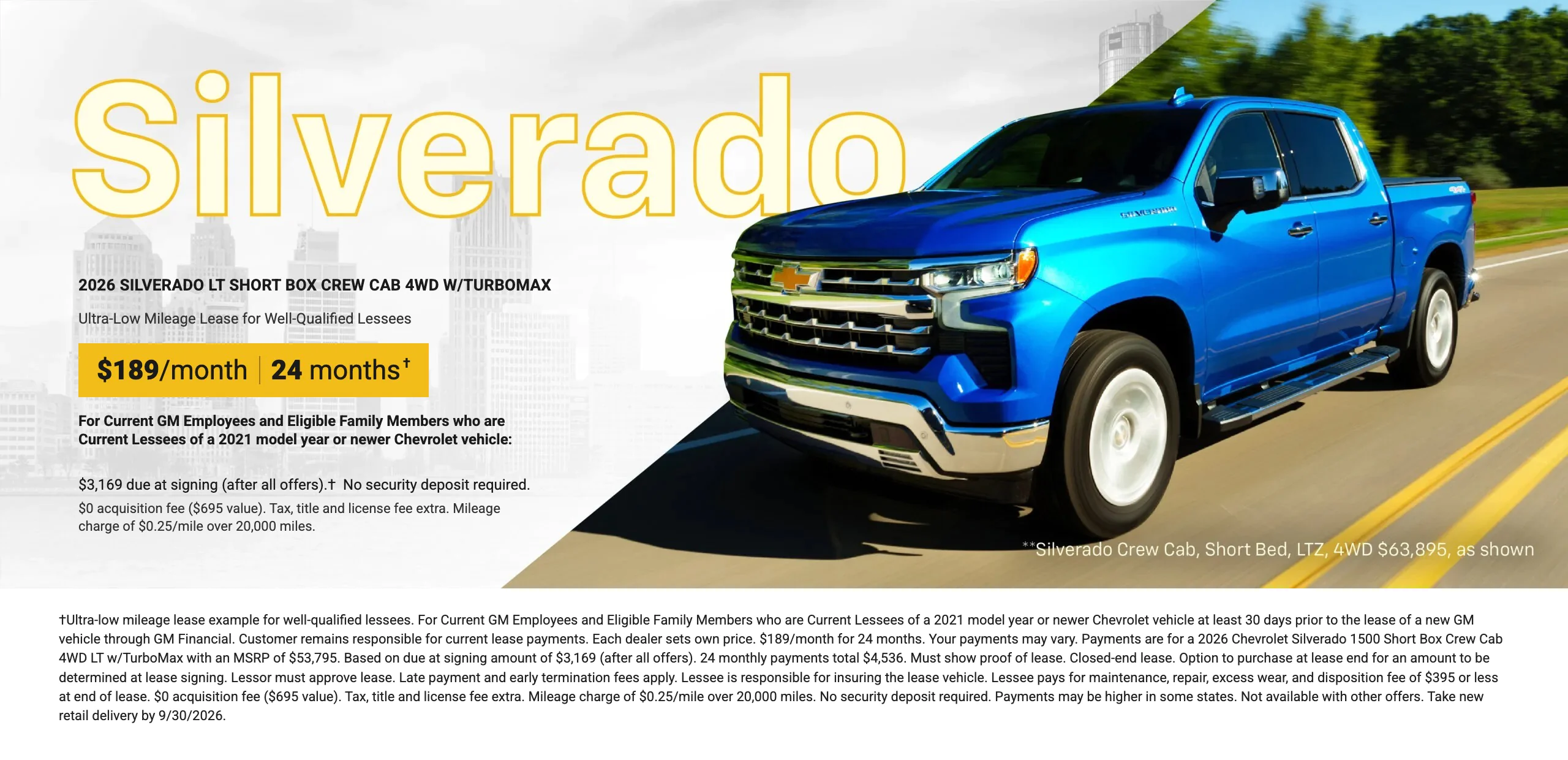 Silverado September Offer